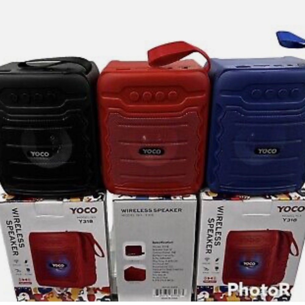 New Wireless Speaker Colors RED BLACK AND BLUE